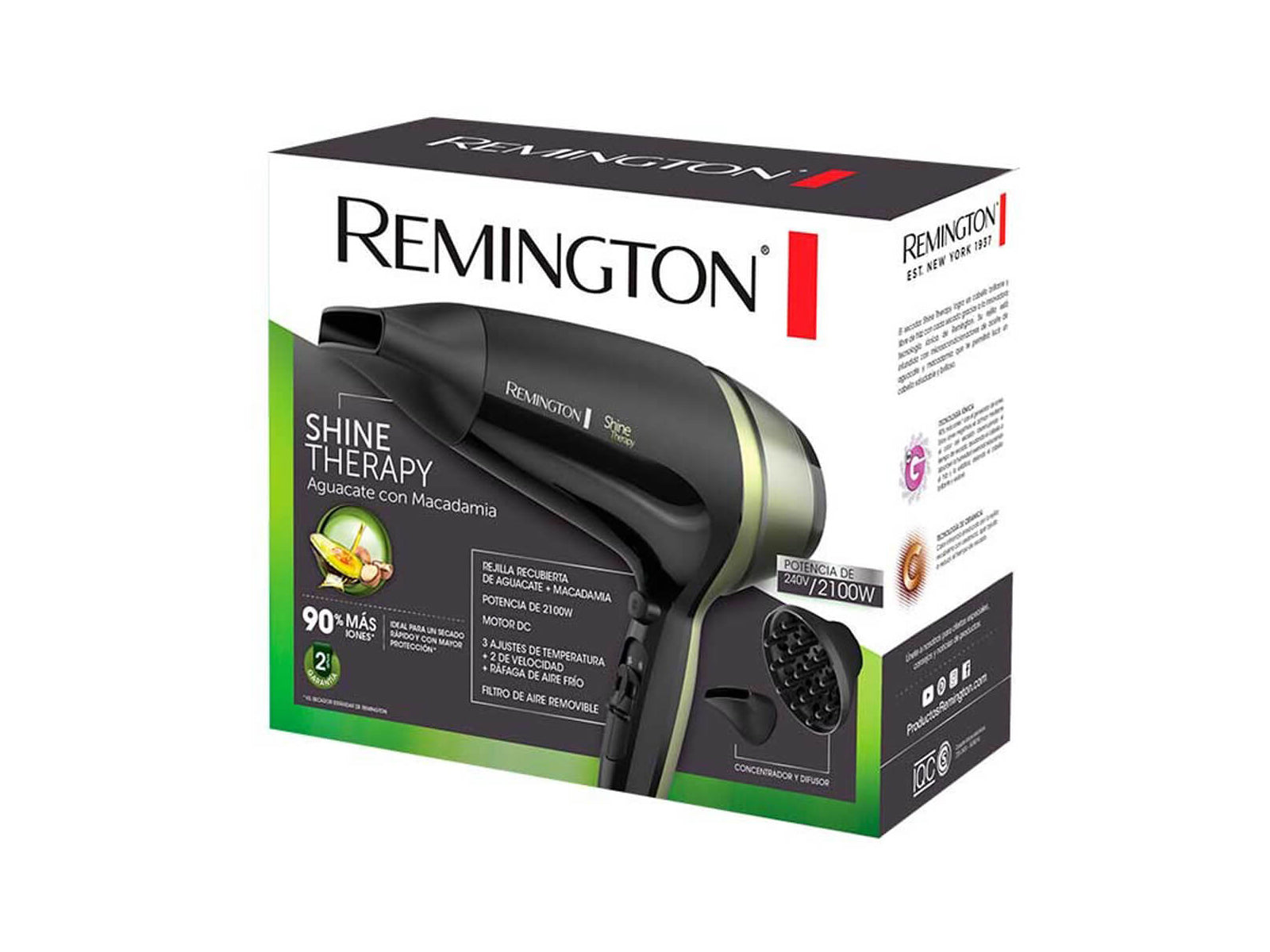 Secador De Cabello 1900W Remington