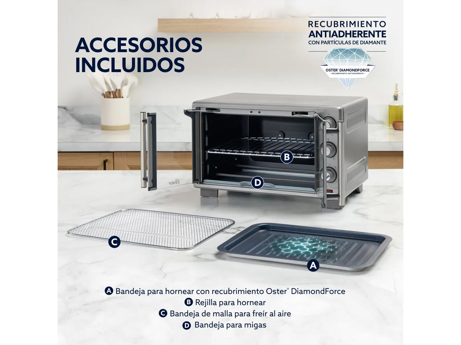 Horno Freidora de Aire 25L Oster