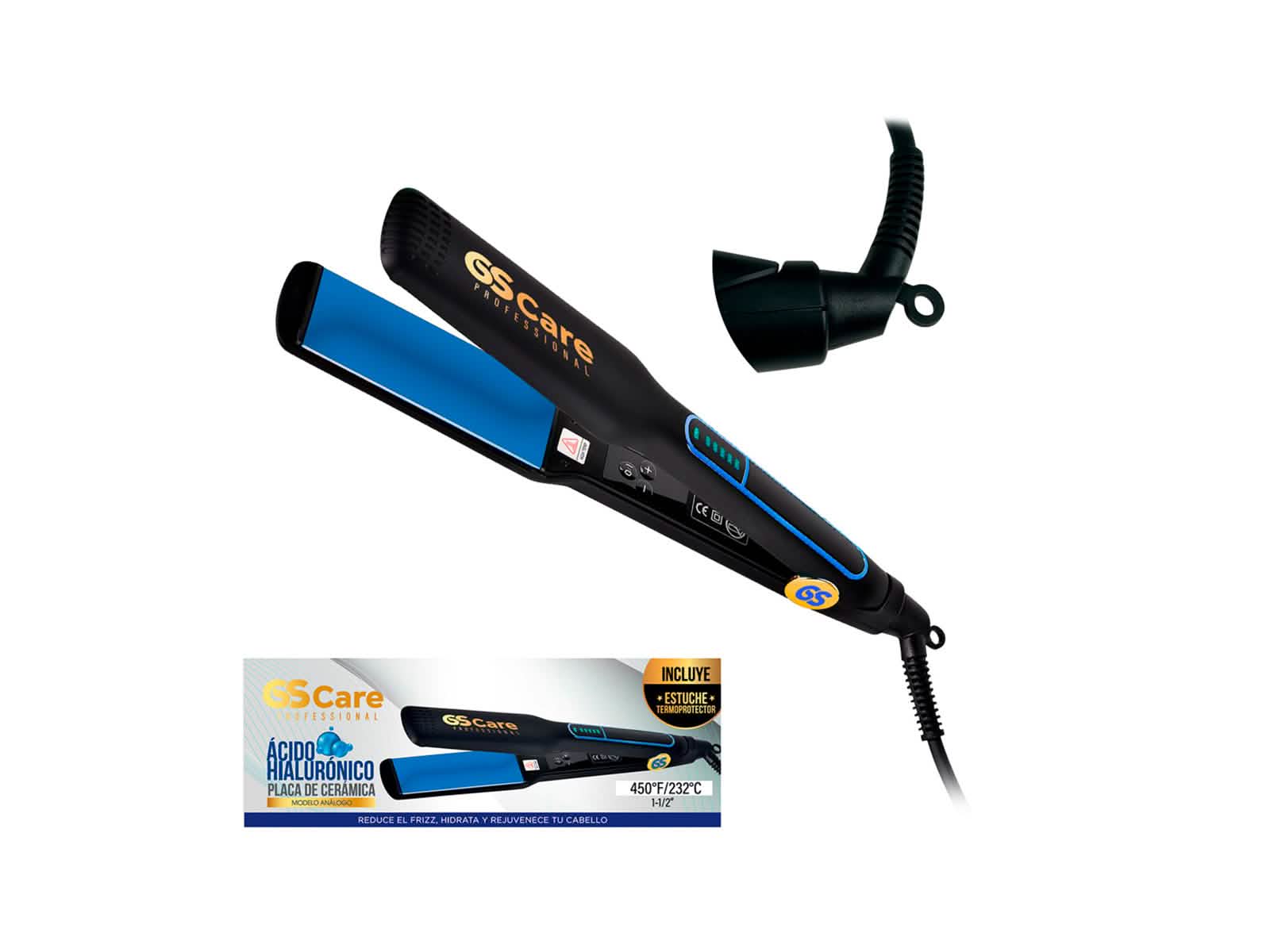 Plancha Profesional con Placa de Acido hialuronico Gs Care