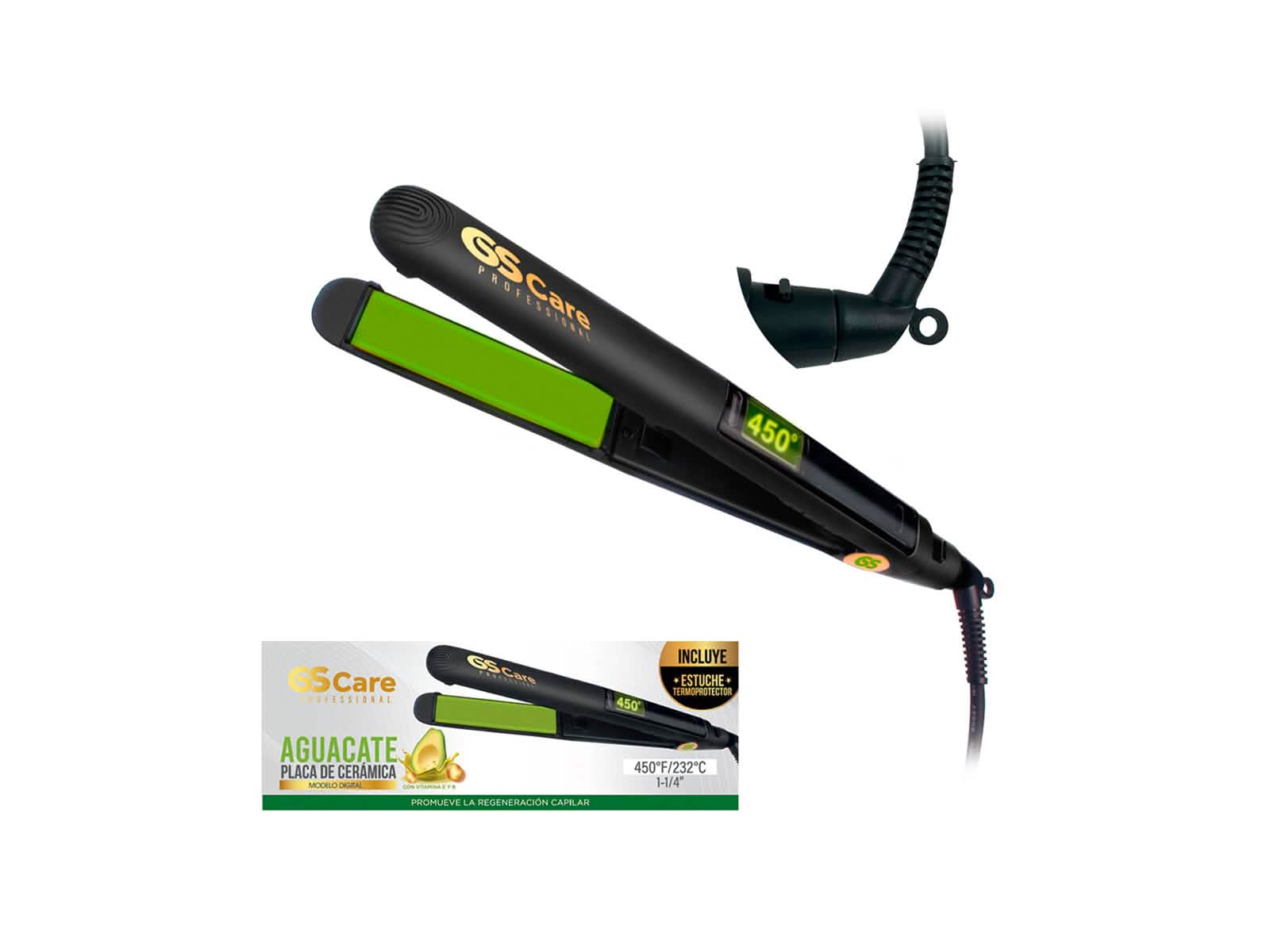 Plancha Profesional con Placa de Aguacate Gs Care