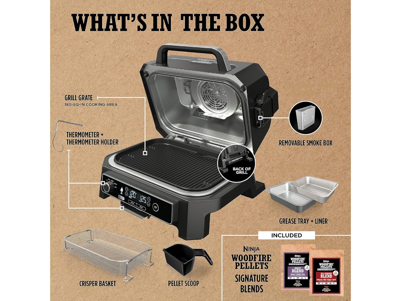 Parrilla De Exteriores Grill Pro XL Ninja