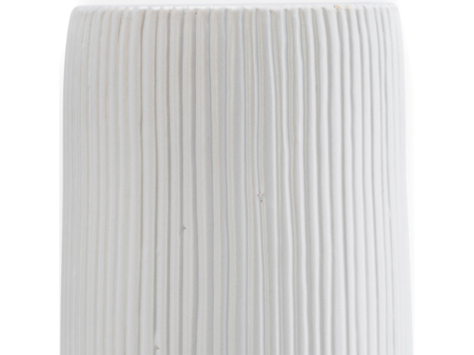 Florero Cylinder Ceramica 46Cm Blanco