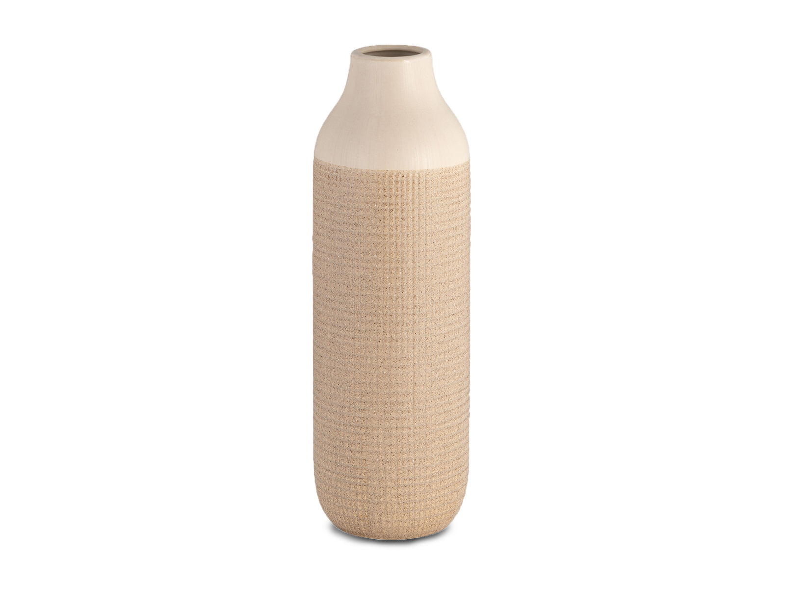 Florero Tone Alto Ceramica 51Cm Beige