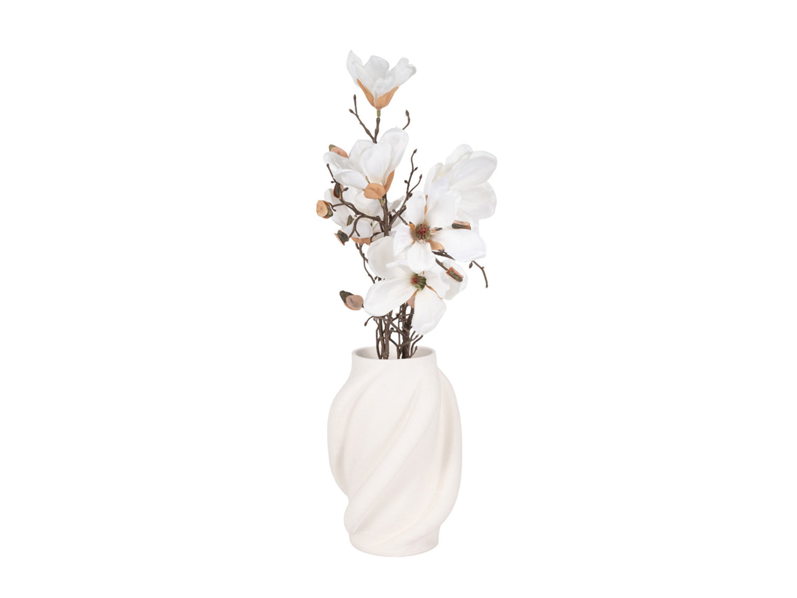 Florero Murano Porcelana 30Cm Beige