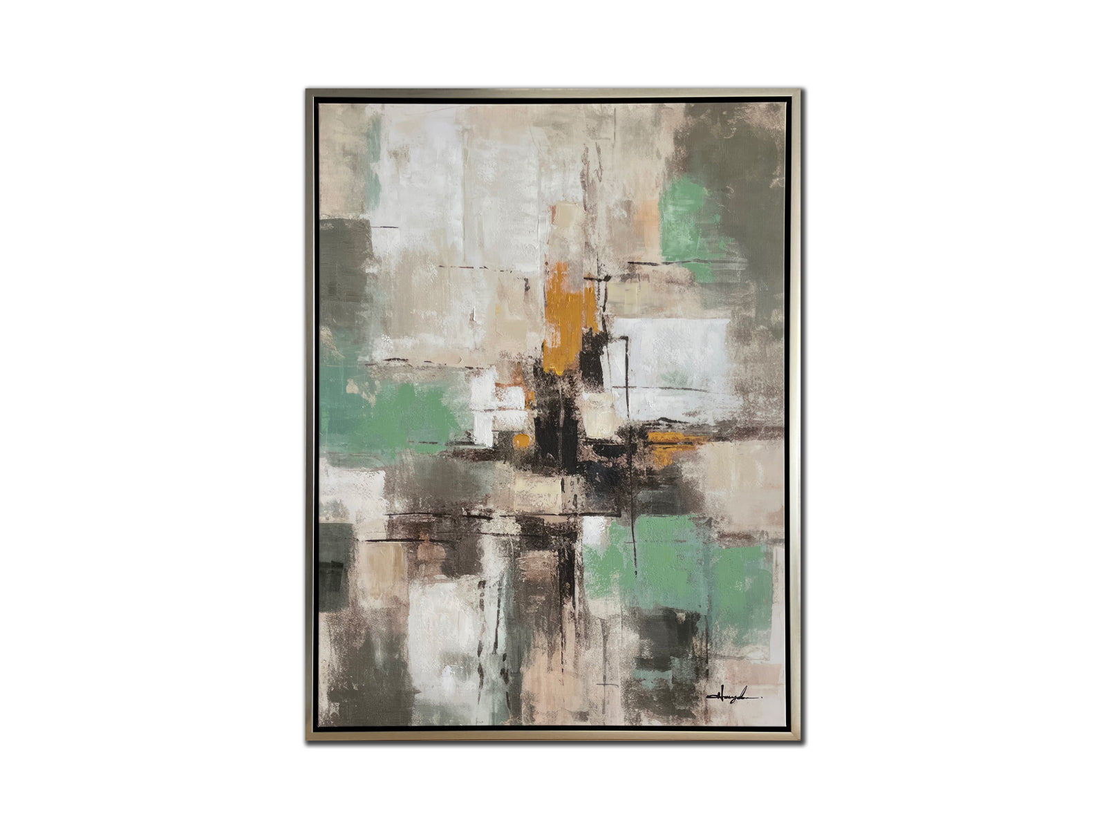 Cuadro Abstracto Touch of Green