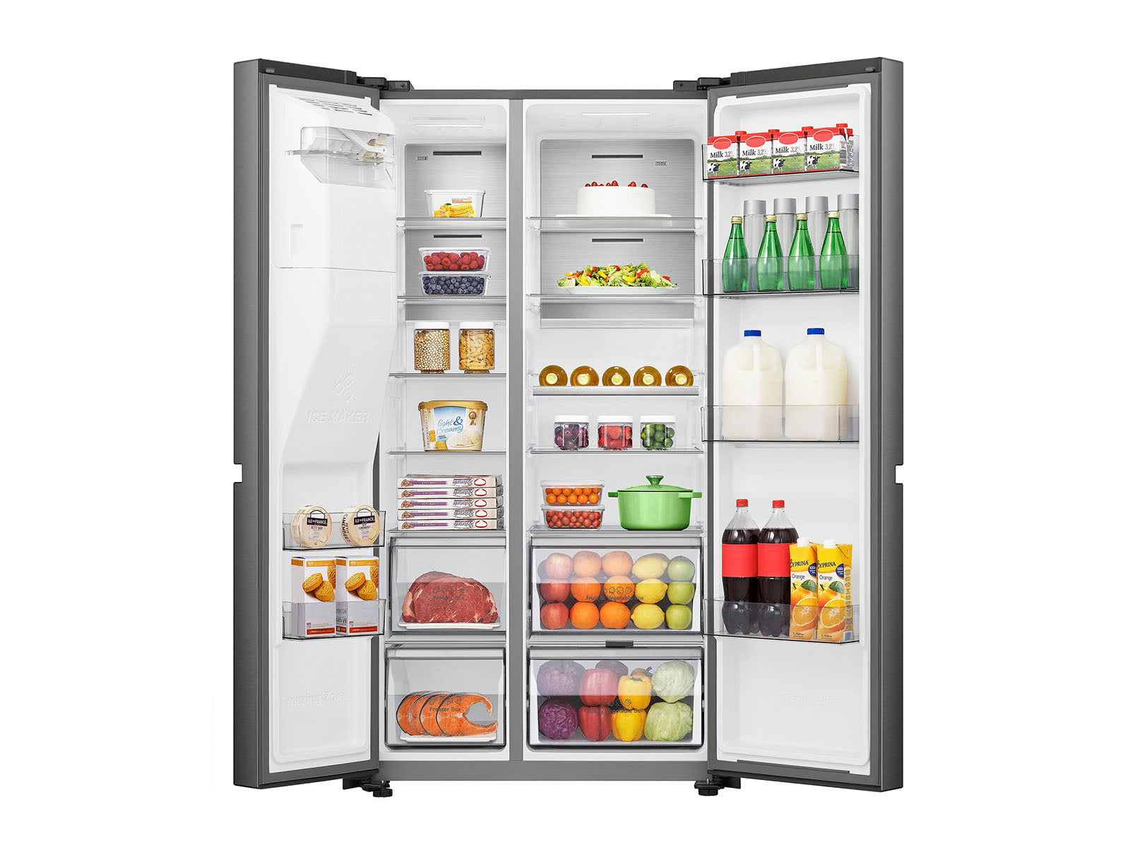 Refrigeradora Side By Side Negro RI-790 Indurama