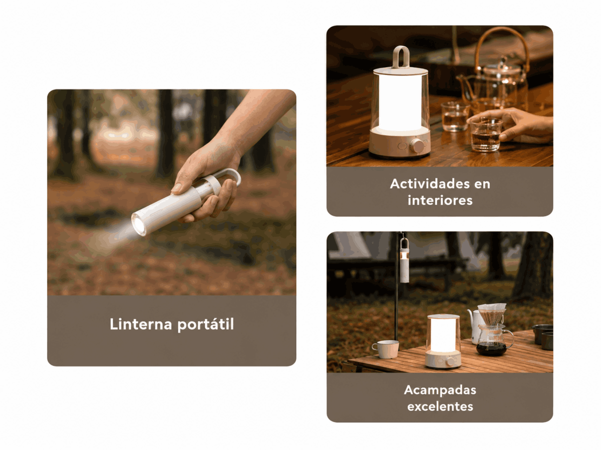 Linterna Camping Multifunción Blanca Xiaomi