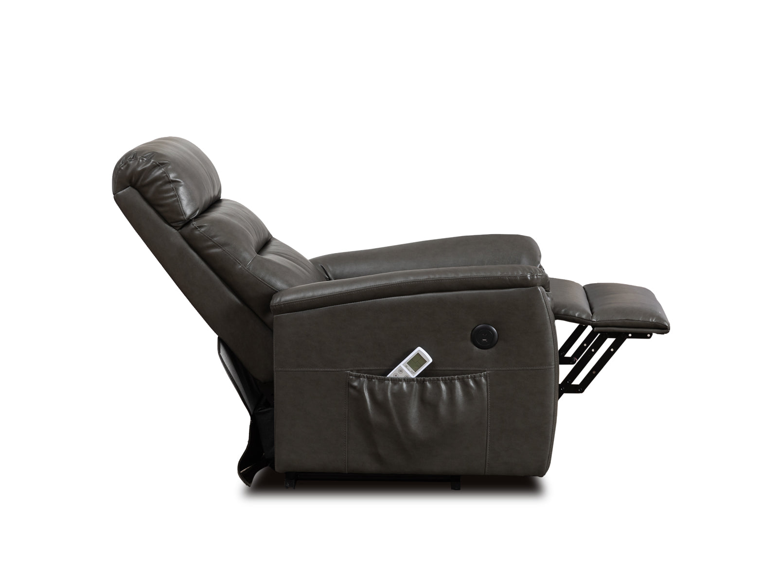 Recliner Marcus Power Lift Massage #Color_SaddleBrown"7956"