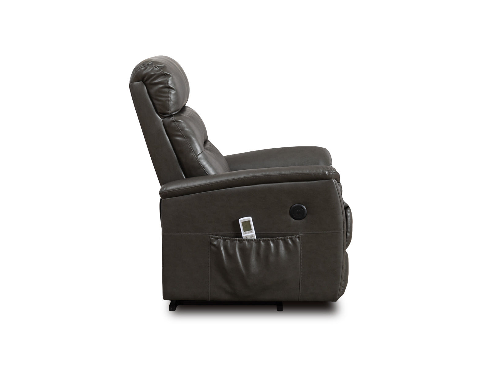 Recliner Marcus Power Lift Massage #Color_SaddleBrown"7956"