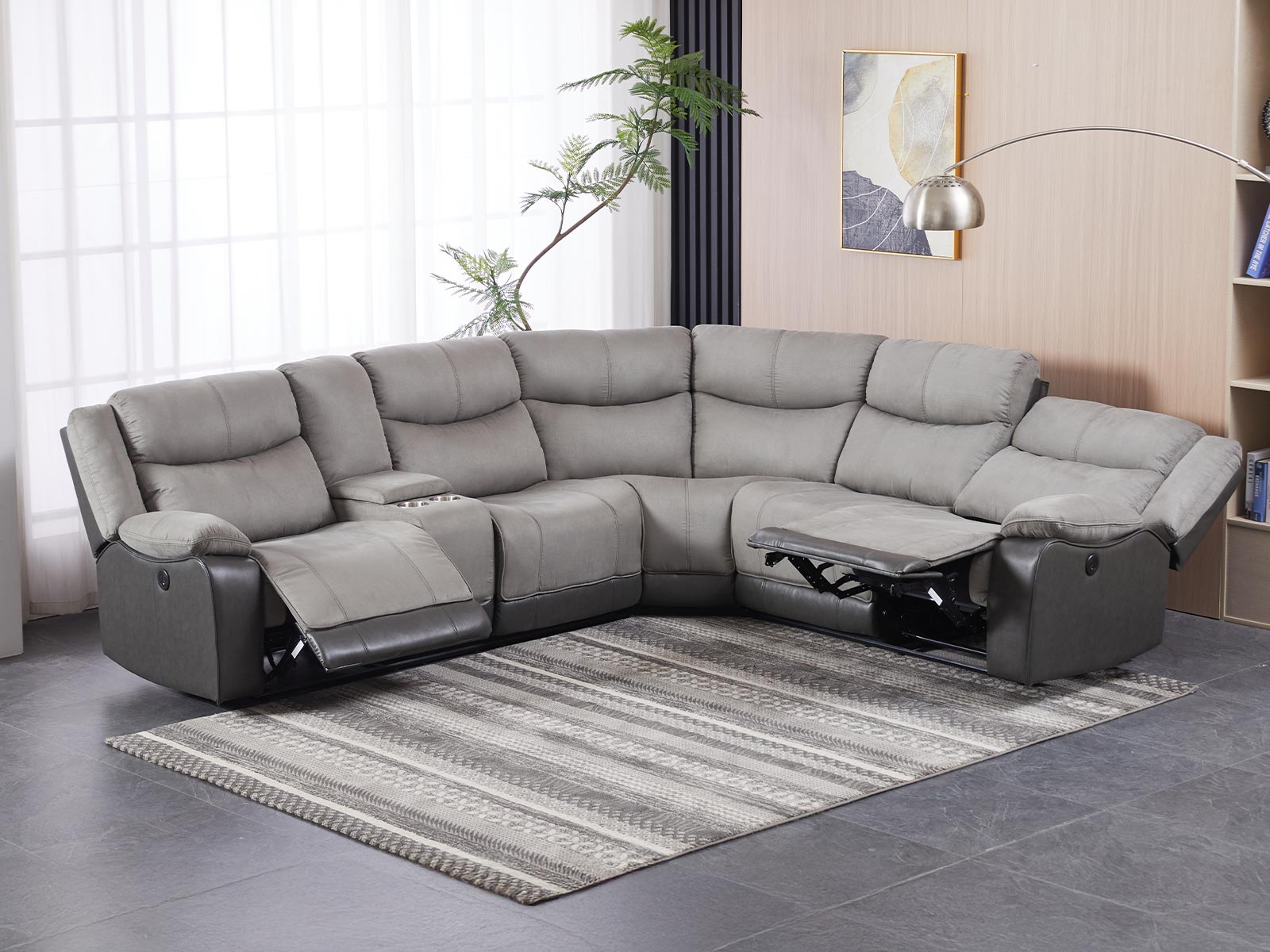 Sala Audrey Power Modular #Color_LightGrey-Gris