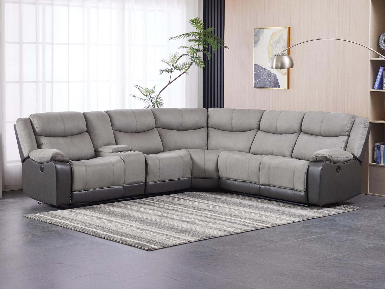 Sala Audrey Power Modular #Color_LightGrey-Gris