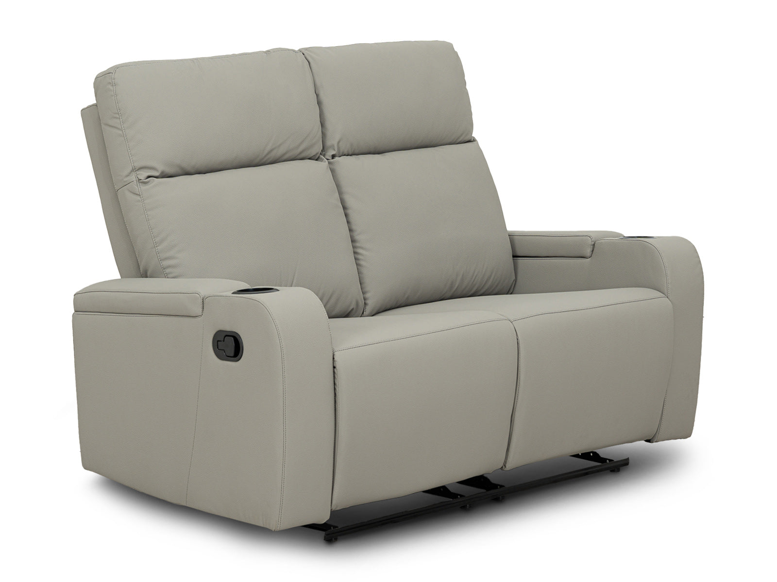 Loveseat Bradford Recliner Storage #Color_SilverPU"8991"