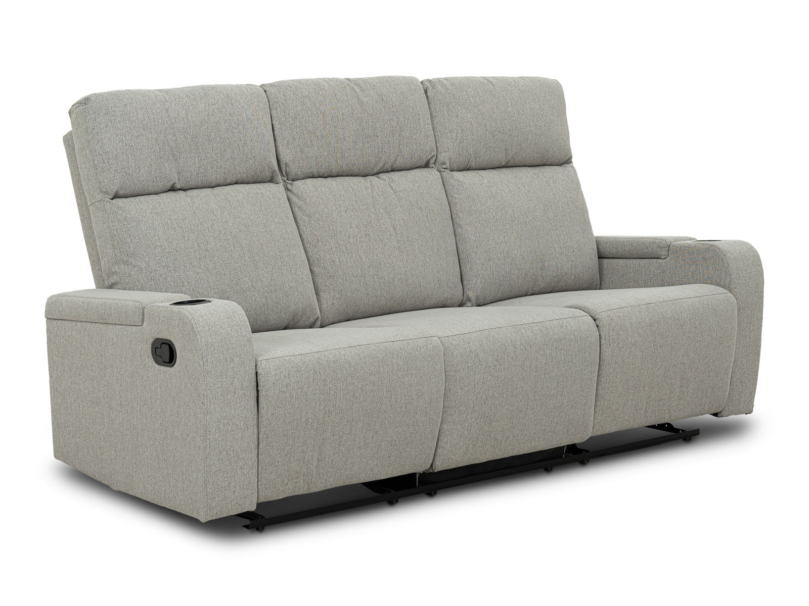 Sofa Recliner Bradford Storage #Color_SilverTela"9028"