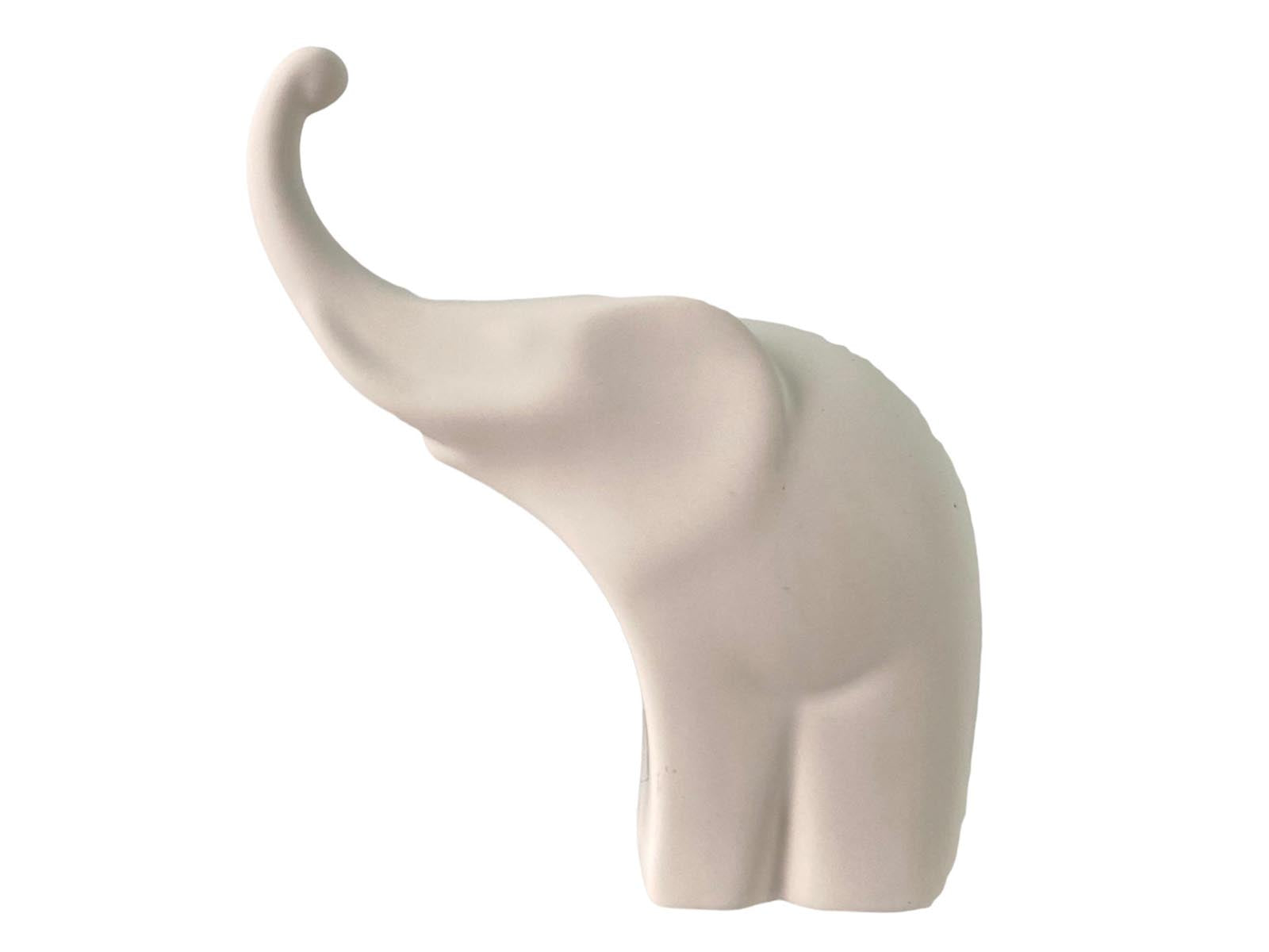 Figura Elefante Dolomita Blanco