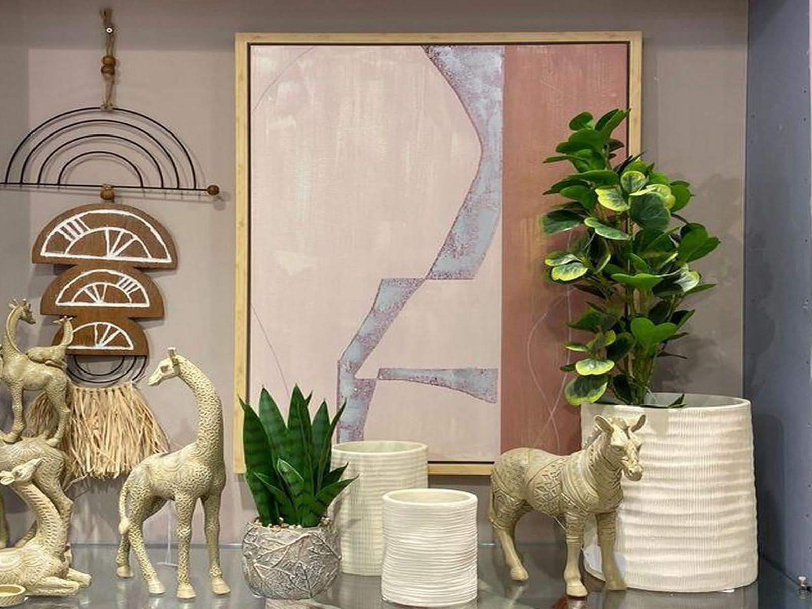 Maceta Cemento Beige