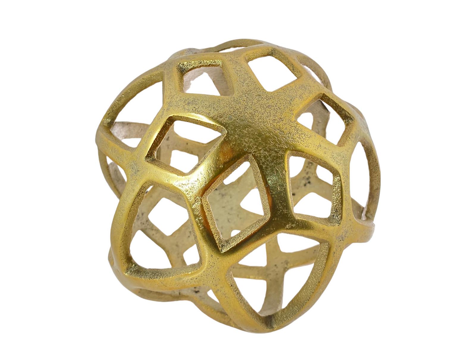 Figura Esfera Aluminio Dorado