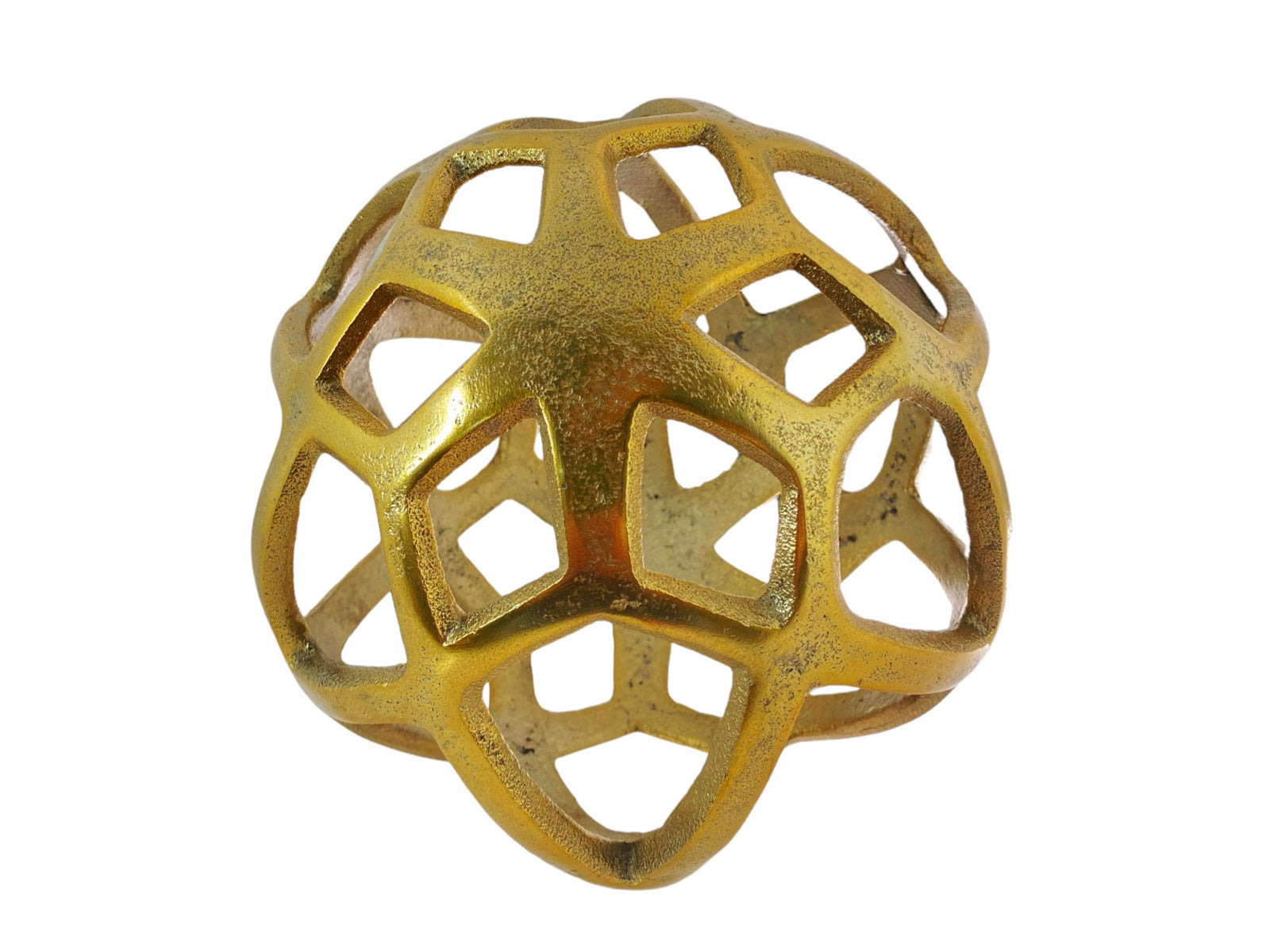 Figura Esfera Aluminio Dorado