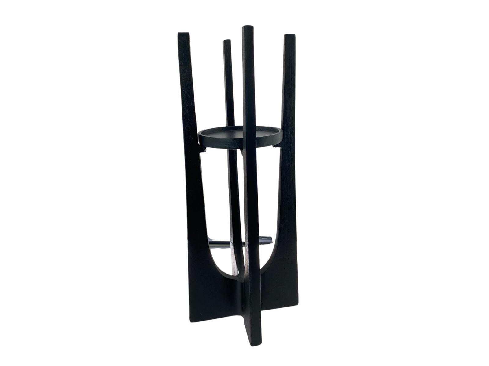 Candelabro Aluminio Negro
