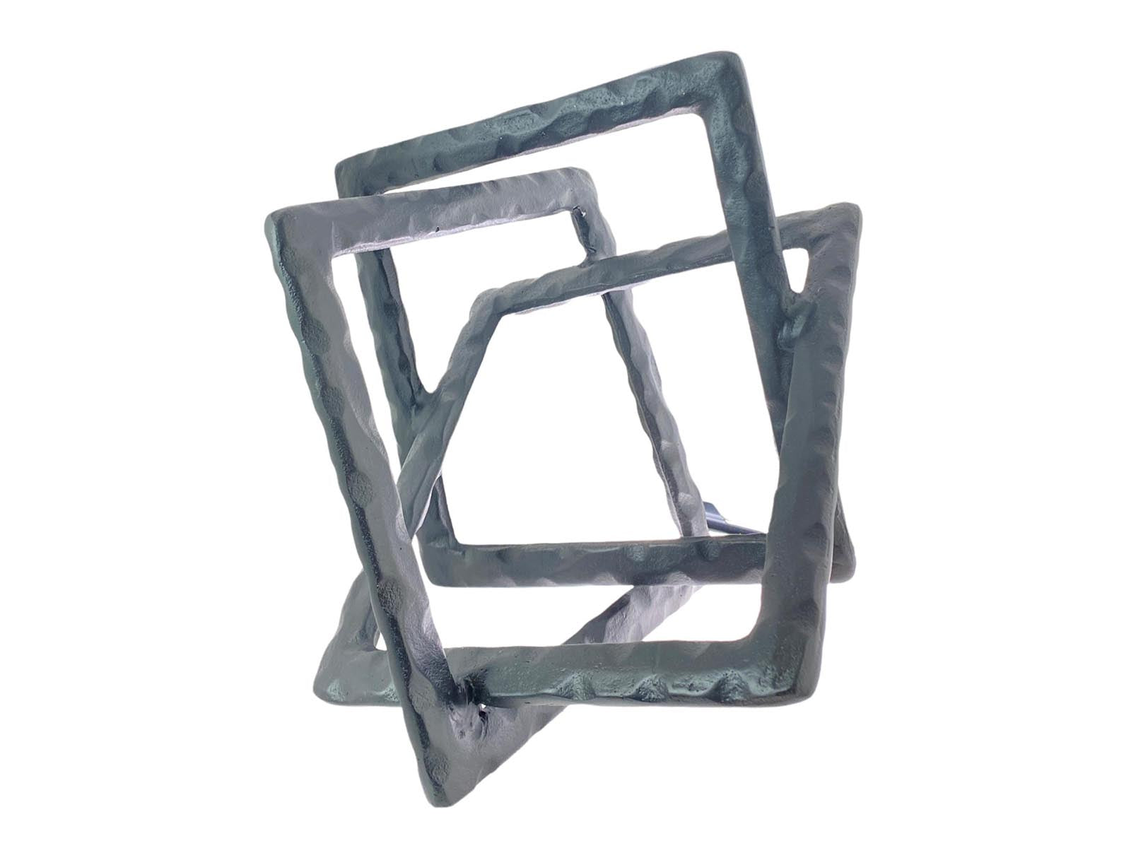 Figura Decorativa Aluminio 25Cm Negro