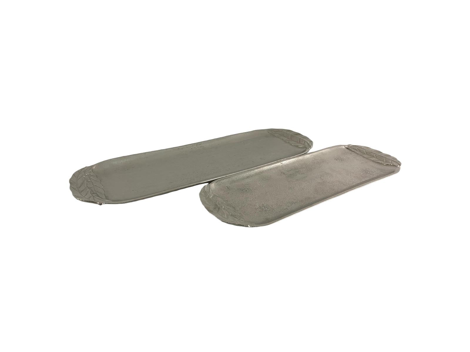 Centro De Mesa Aluminio Plata
