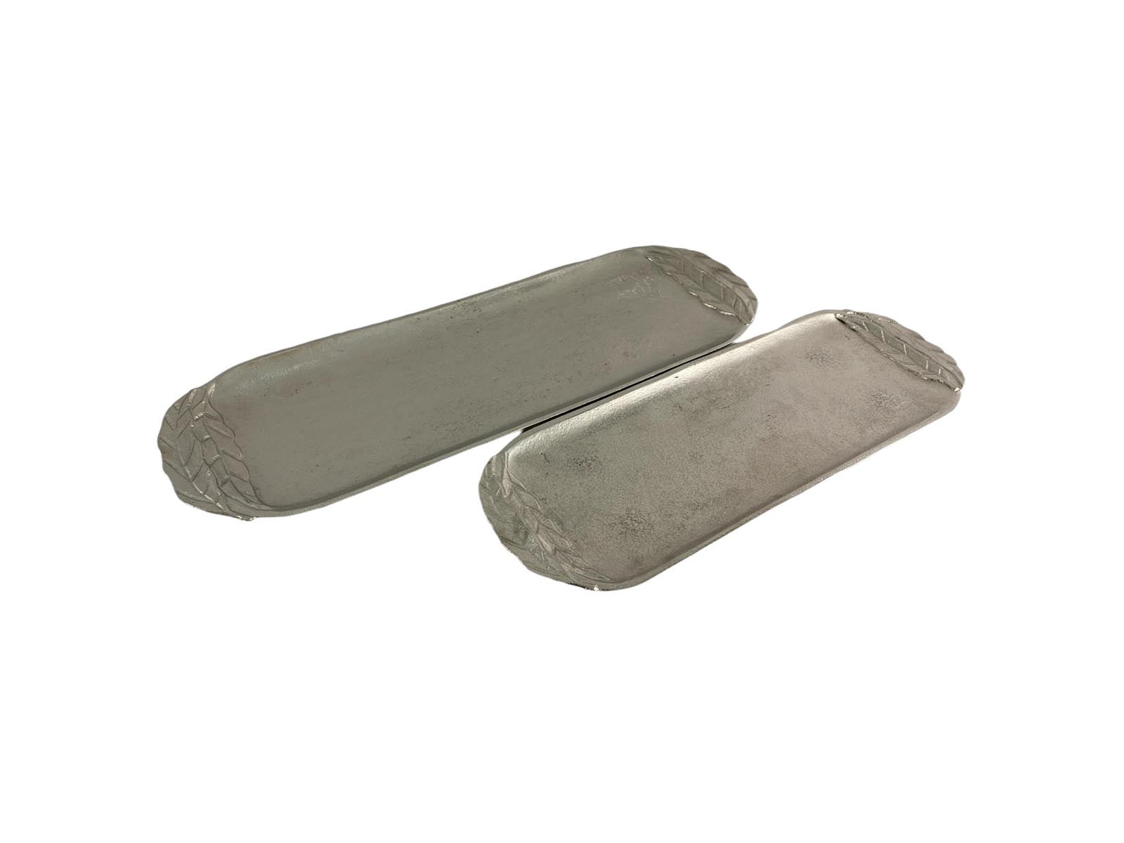 Centro De Mesa Aluminio Plata