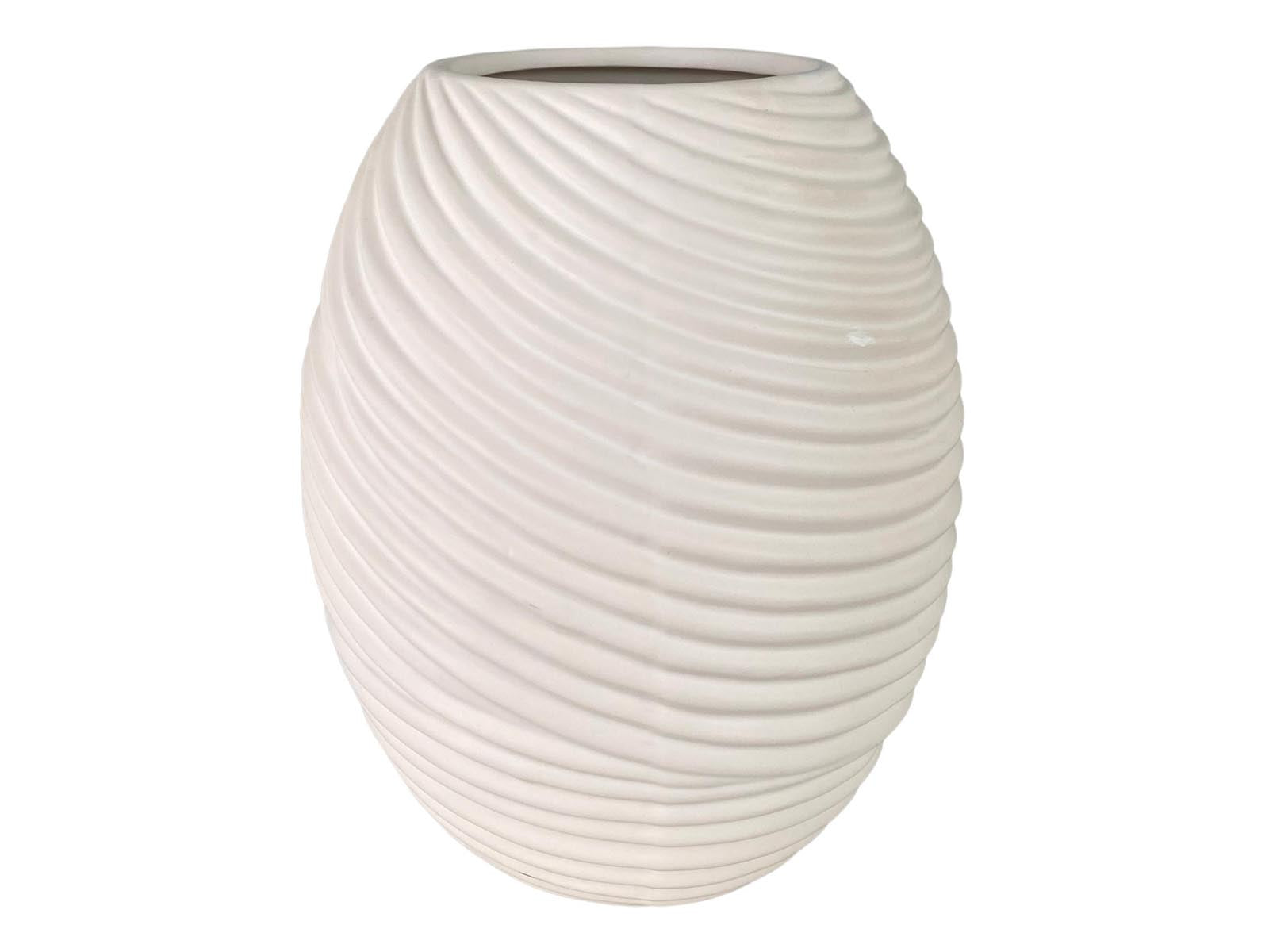 Florero Dolomita 24Cm Blanco