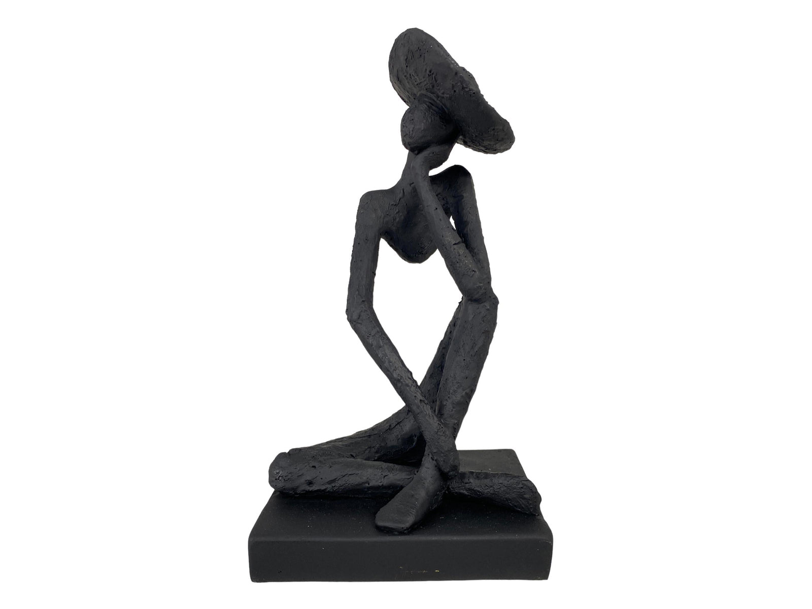 Figura Decorativa Dama Negro