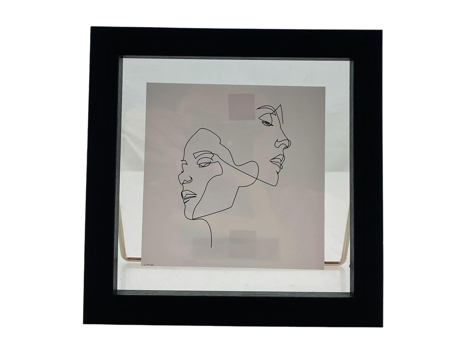 Portaretrato Plastico 16Cm Negro