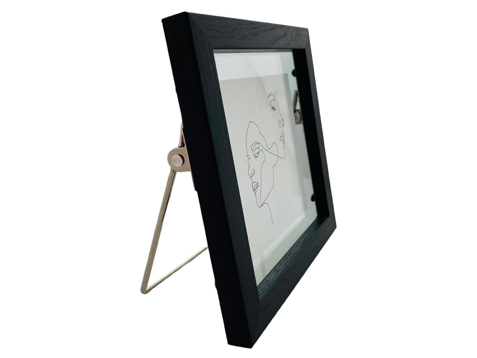 Portaretrato Plastico 16Cm Negro