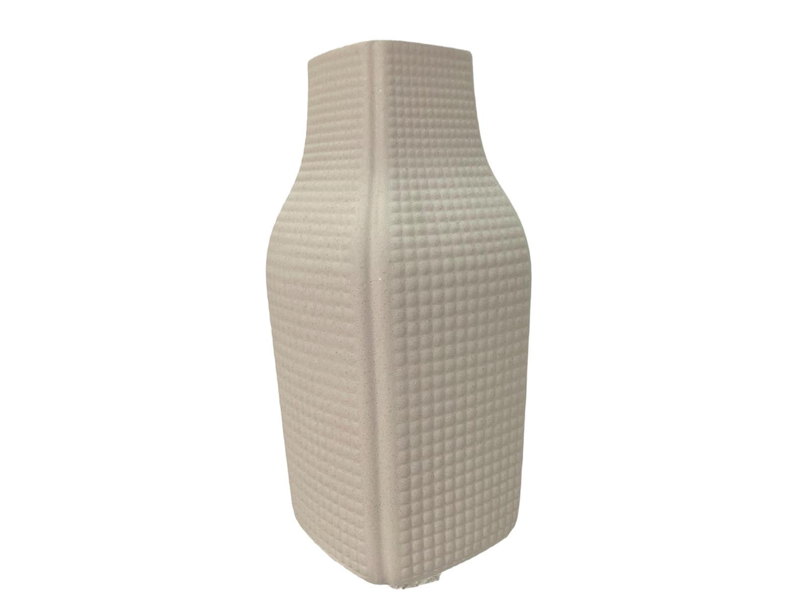 Florero Ceramica 28Cm Blanco