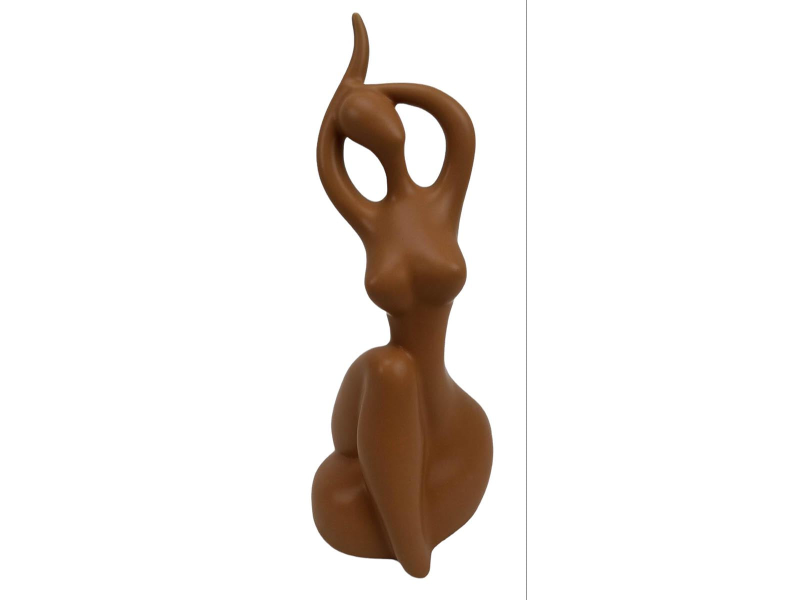 Figura Mujer Ceramica 38Cm Terracota