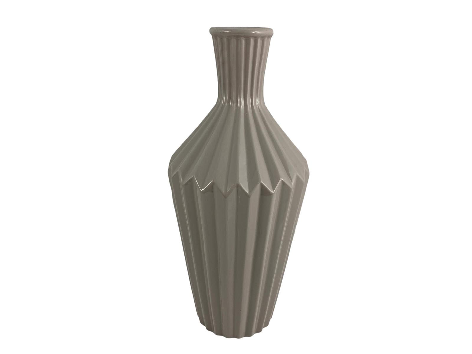 Florero Ceramica 39Cm Blanco