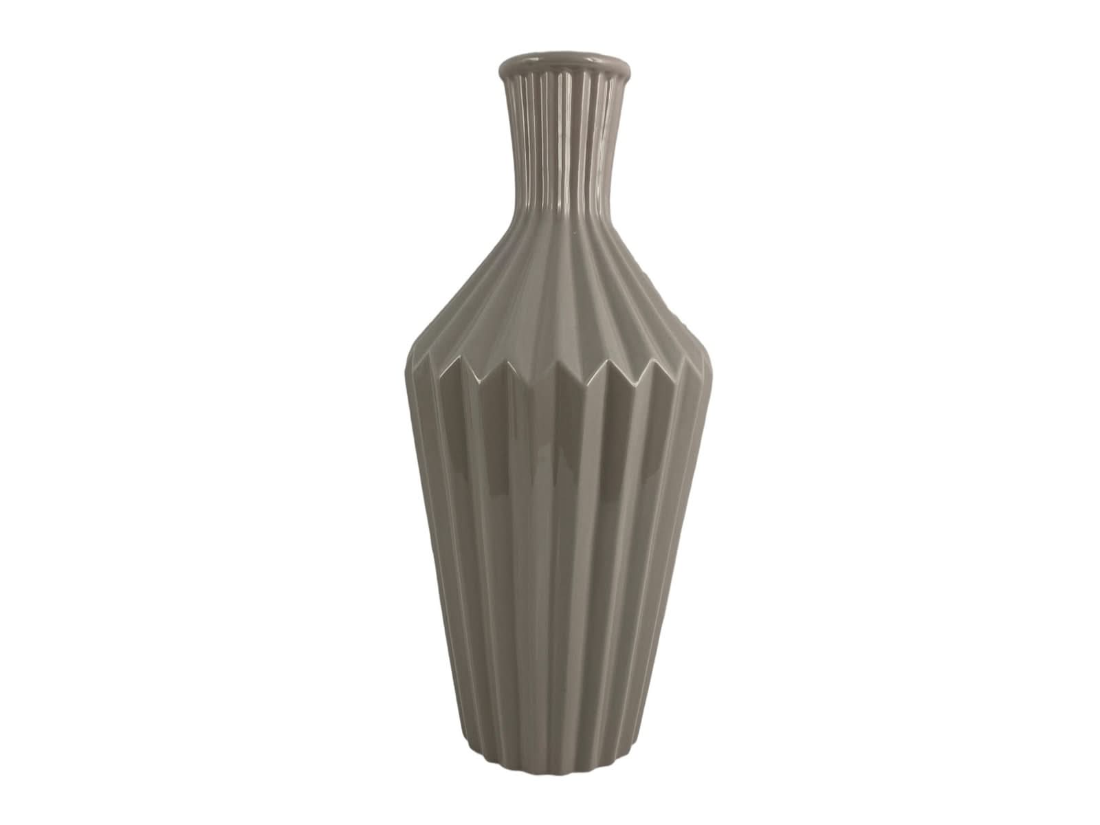 Florero Ceramica 39Cm Blanco