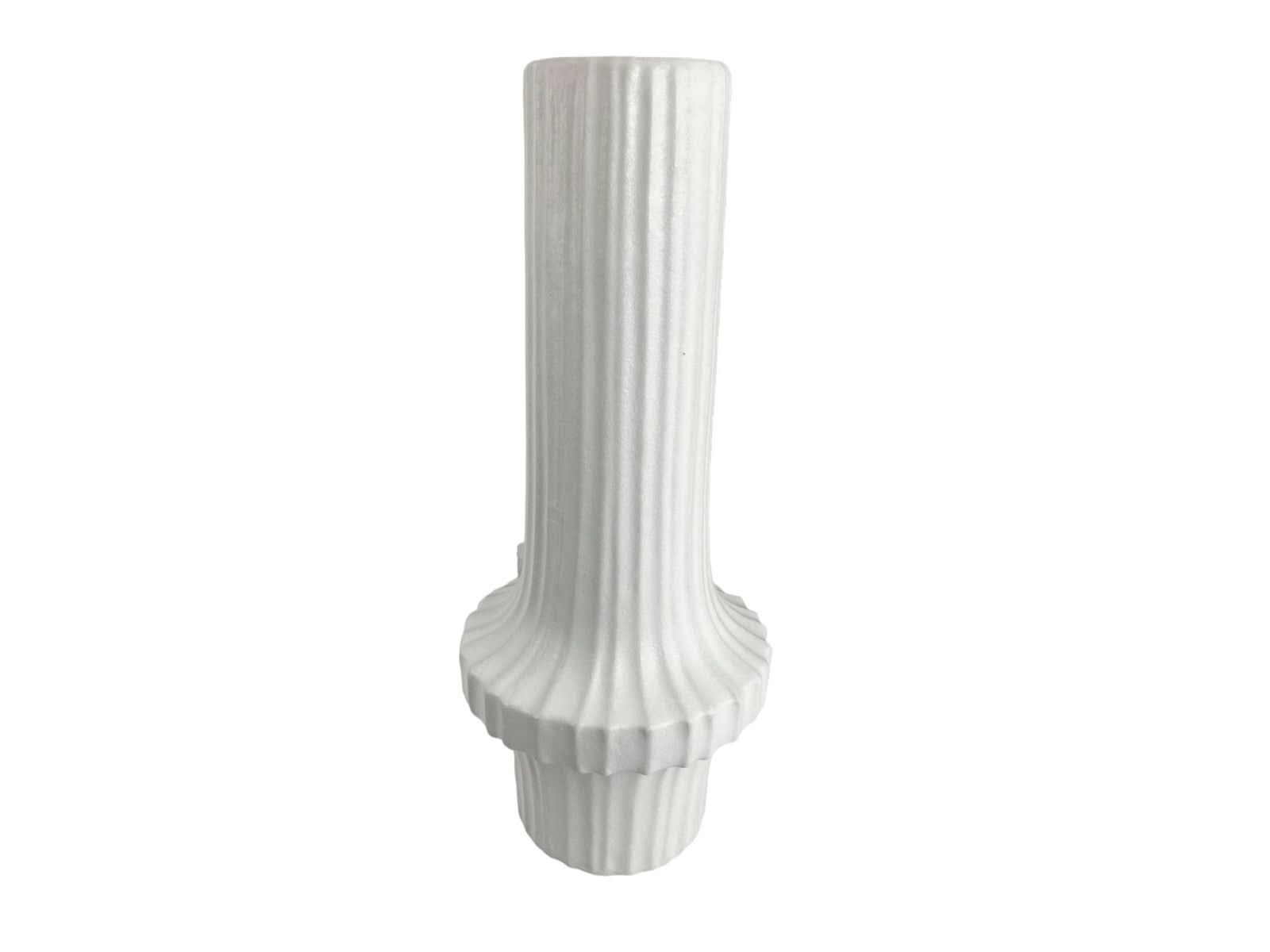 Florero Ceramica 45Cm Blanco