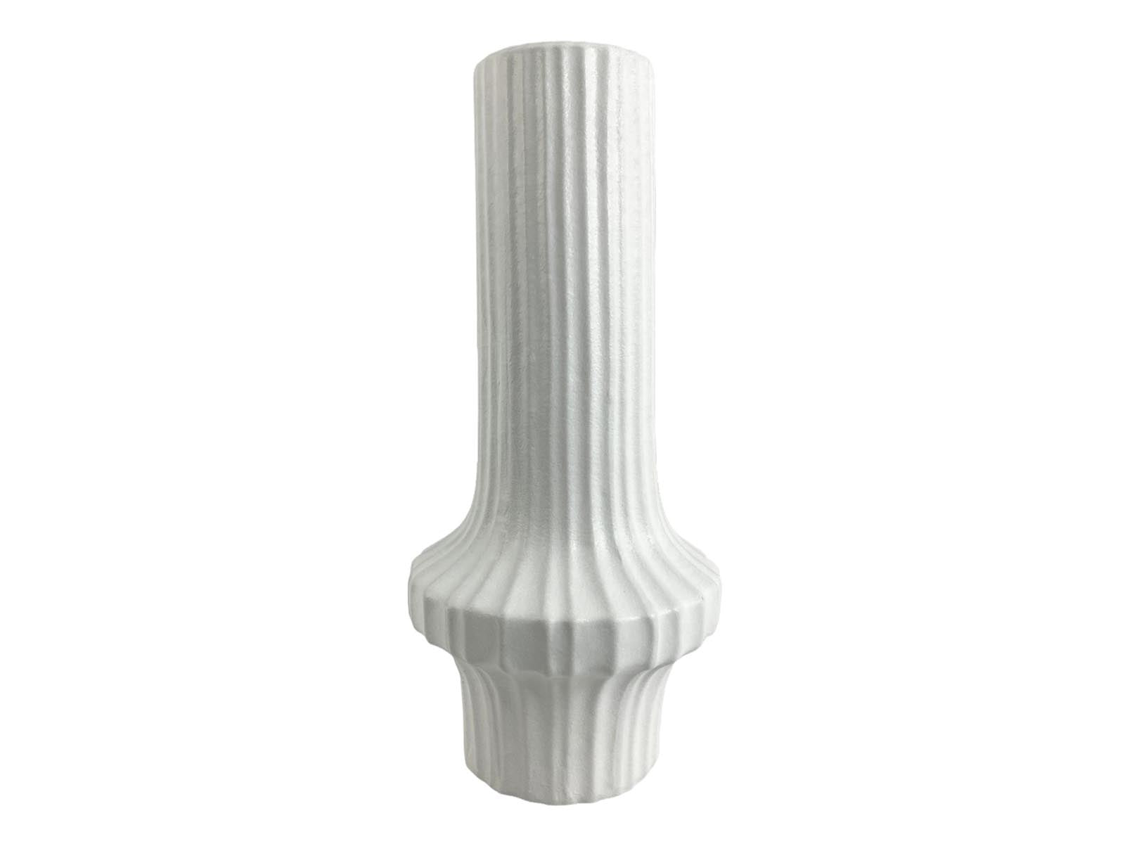 Florero Ceramica 36Cm Blanco