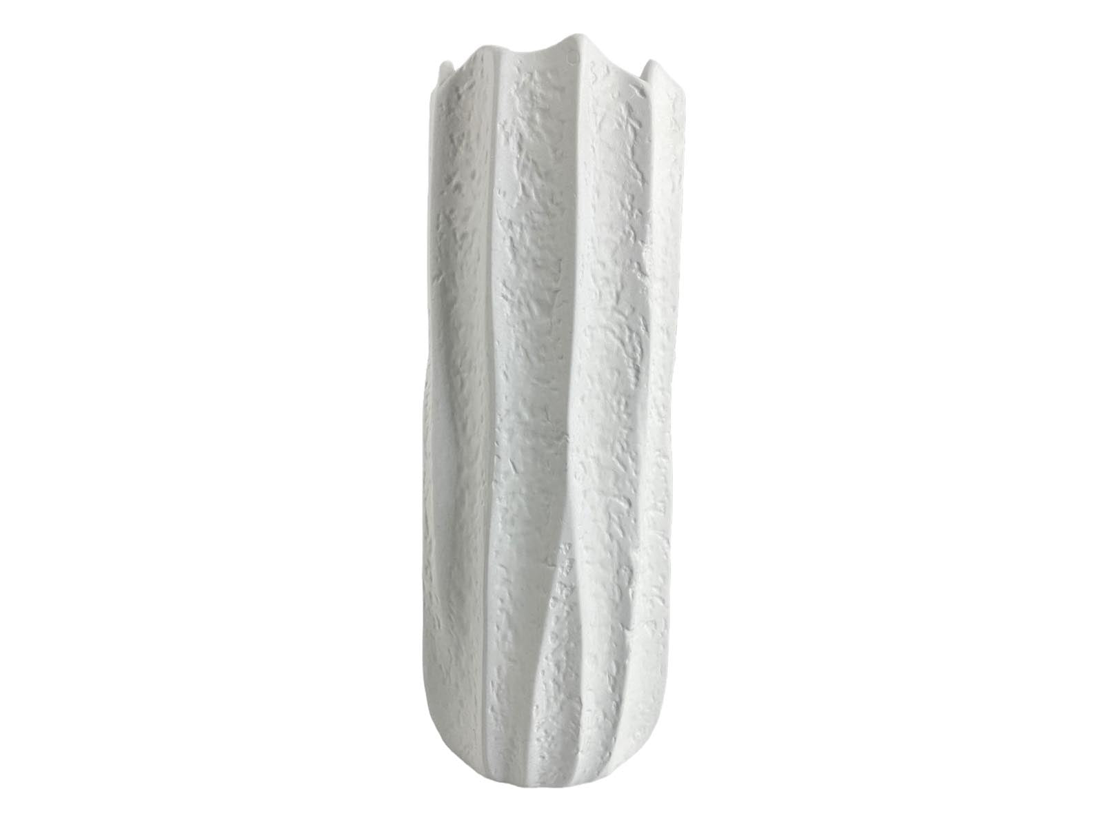 Florero Ceramica 40Cm Blanco