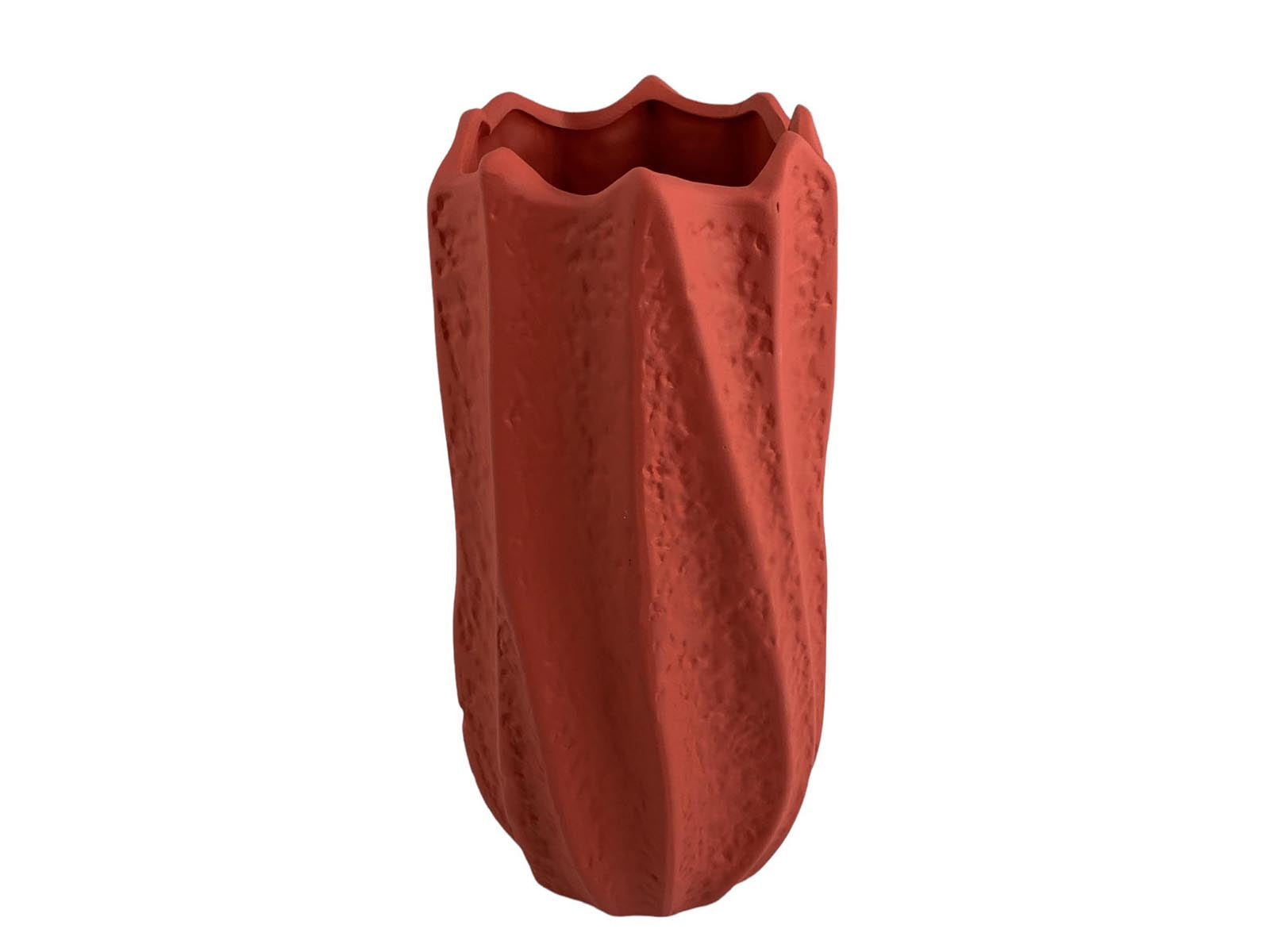 Florero Ceramica 30Cm Rojo