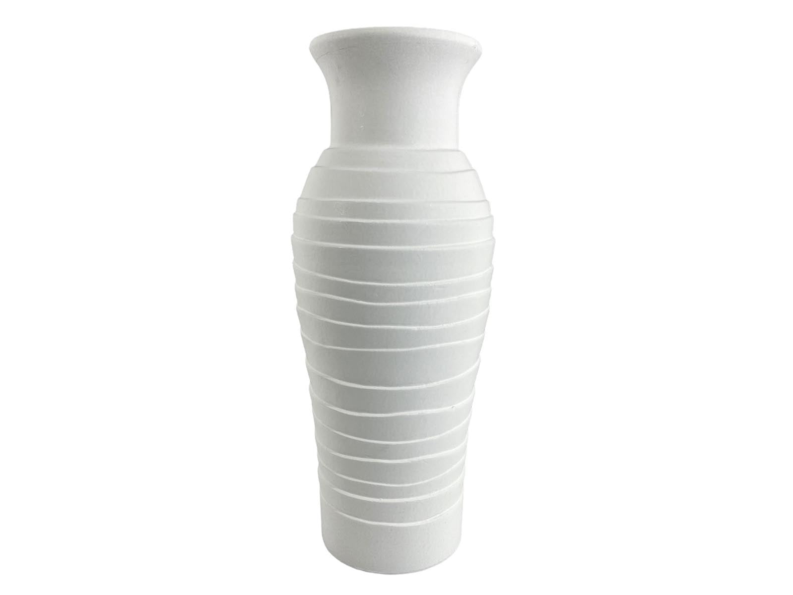 Florero Ceramica 40Cm Blanco