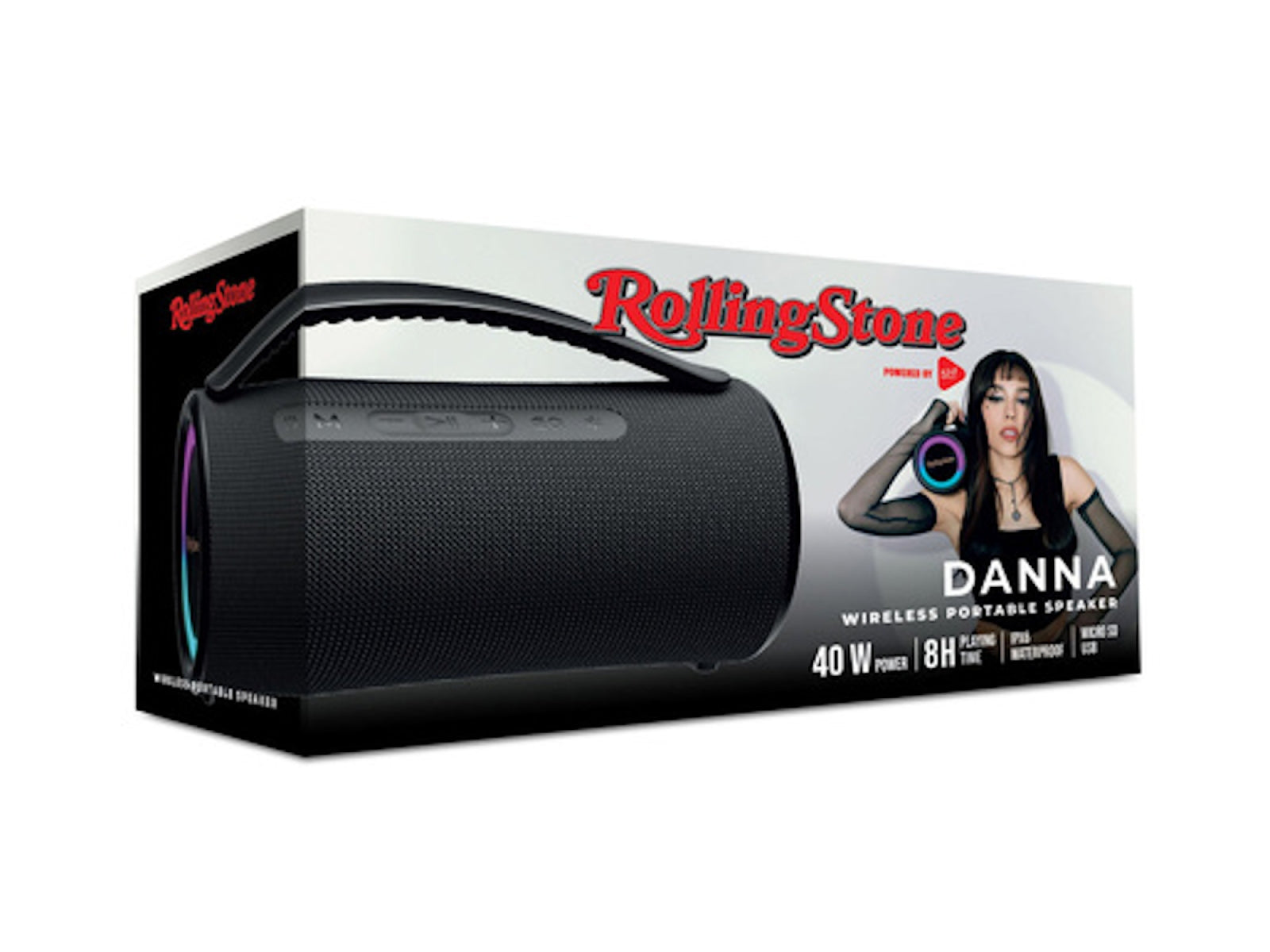 Parlante con Luz Led 40W Rolling Stone