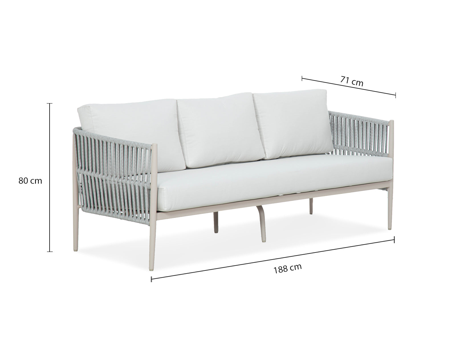 Sofa Triple Lucia Outdoor