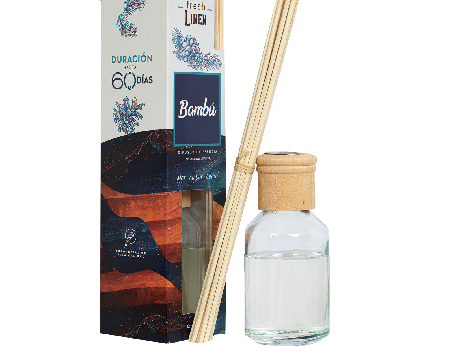 Difusor Bambu Fresh Linen 80 Ml