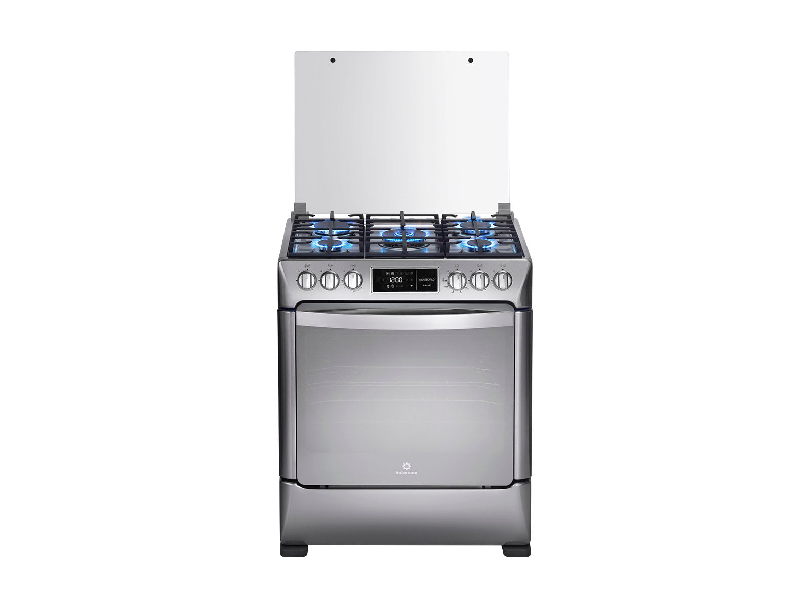 Cocina A Gas Smart Montecarlo Zafiro 5 Quemadores Croma 30" Indurama