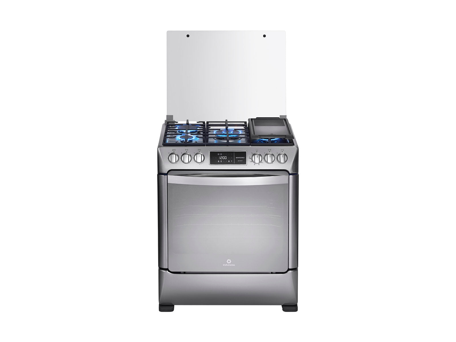 Cocina A Gas Smart Montecarlo Zafiro 5 Quemadores Croma 30" Indurama