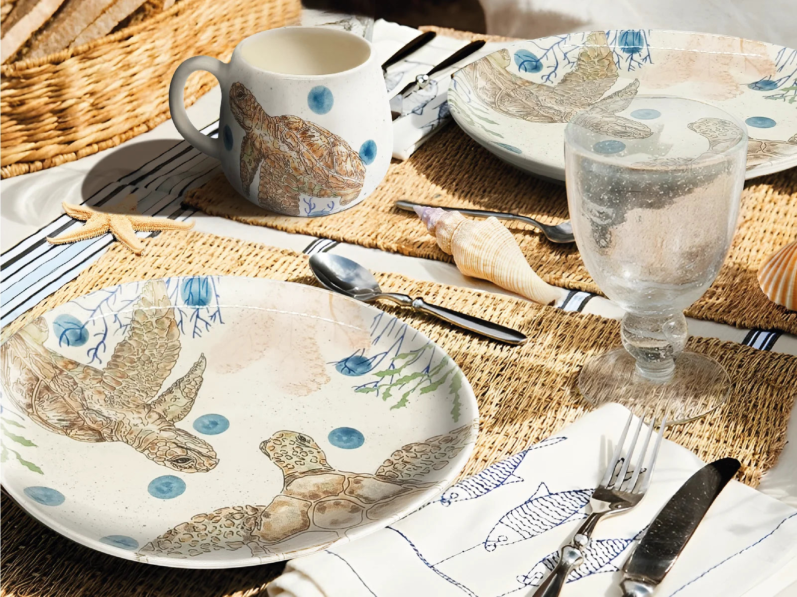 Vajilla Galápagos 4 Puestos Artesa