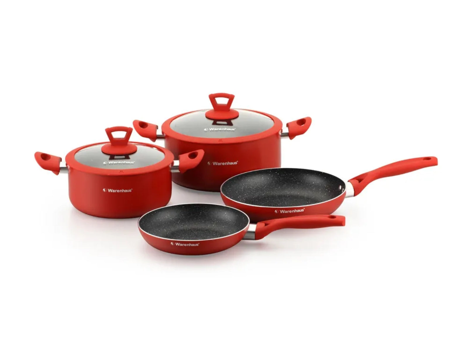 Set x 6 Ollas Antiadherente Rojo Warenhouse