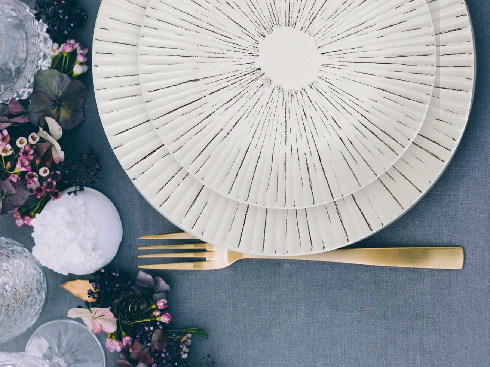 Vajilla Shell Blanco 4 Puestos Artesa