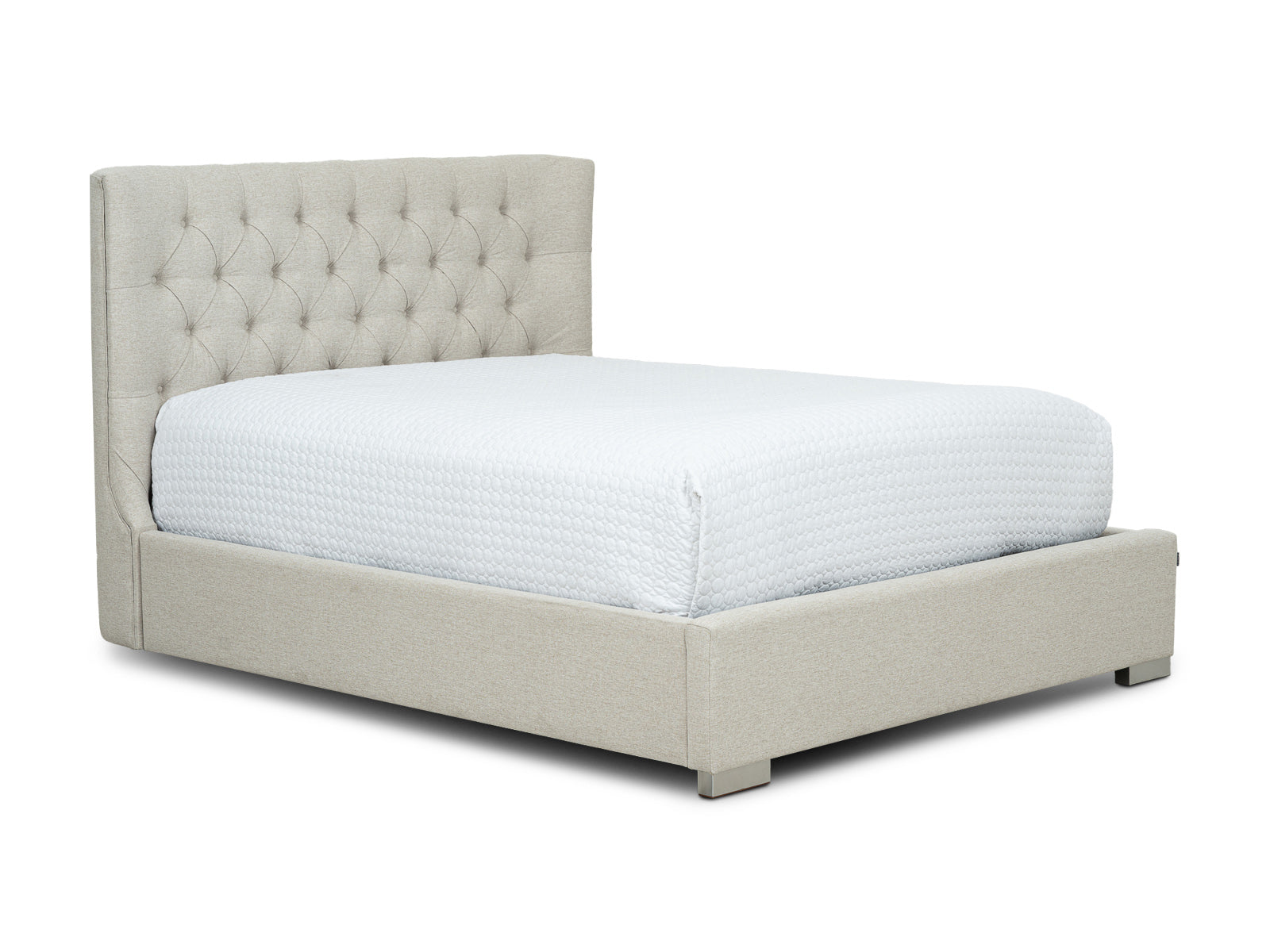 Cama Martini Basso Fog Capitoneada #Color_Tan"T361102"