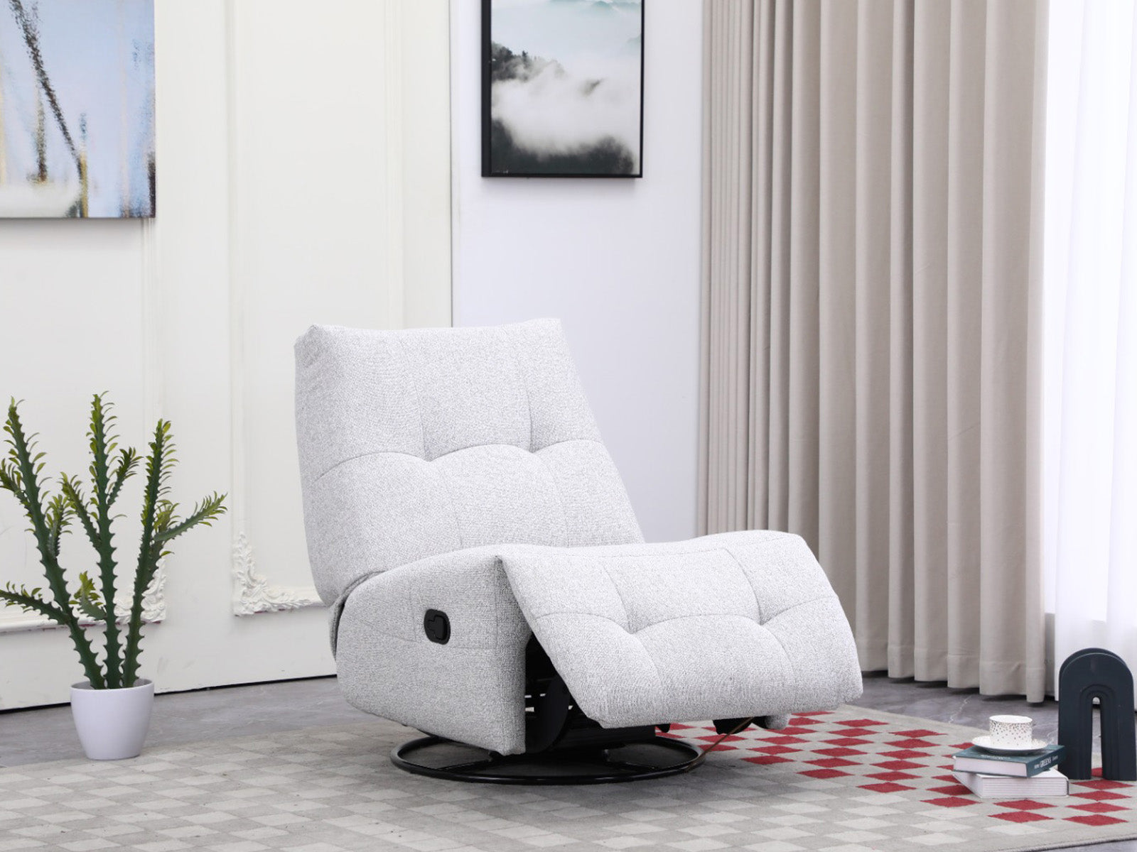 Recliner Nook Giratorio #Color_Beige"1141"
