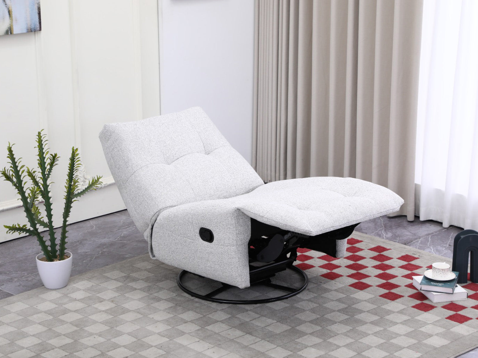 Recliner Nook Giratorio #Color_Beige"1141"