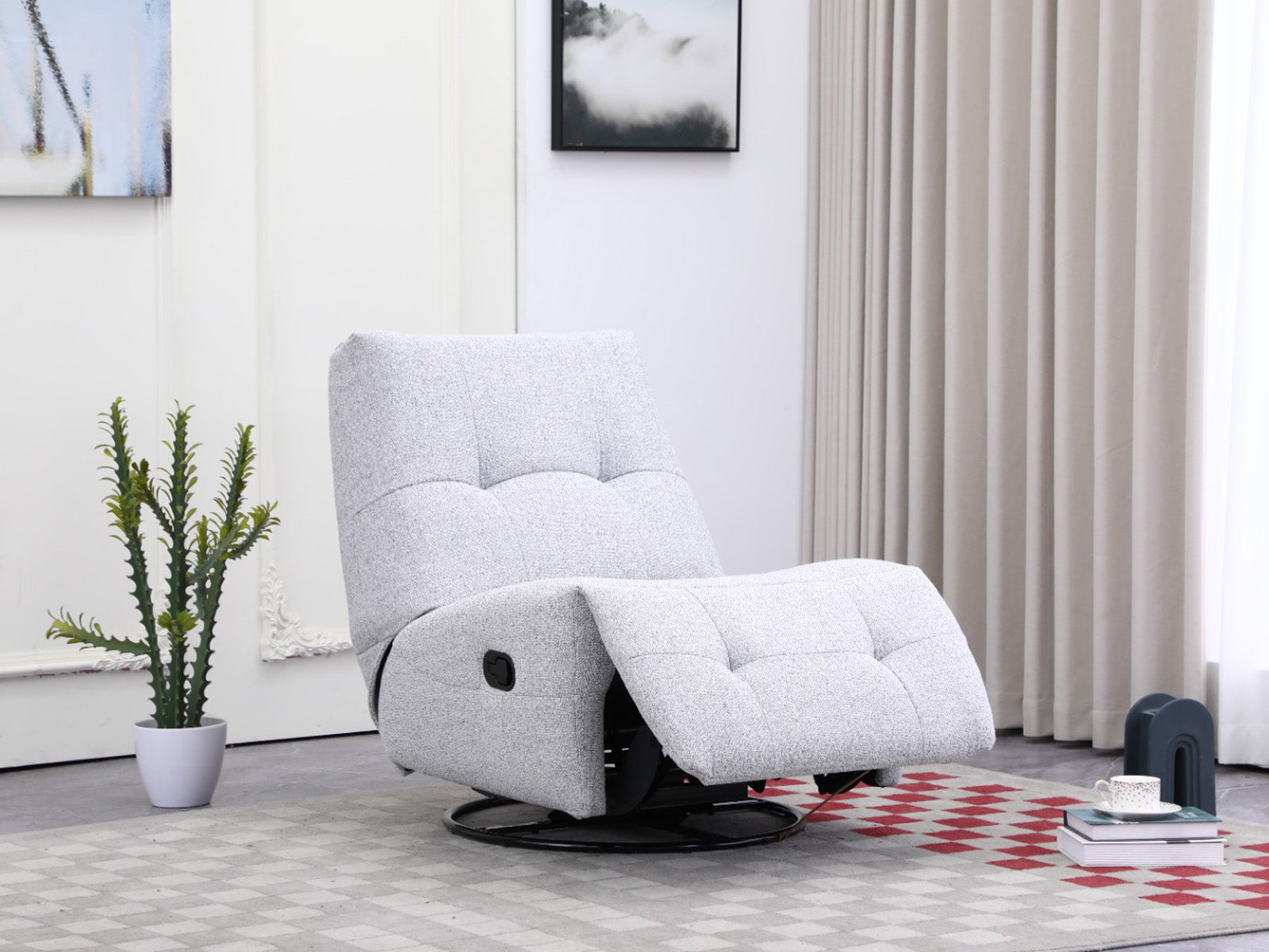 Recliner Nook Giratorio #Color_Lightgray"1092"